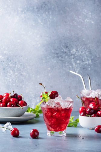 Pomegranate Cherry Blossom Fizz