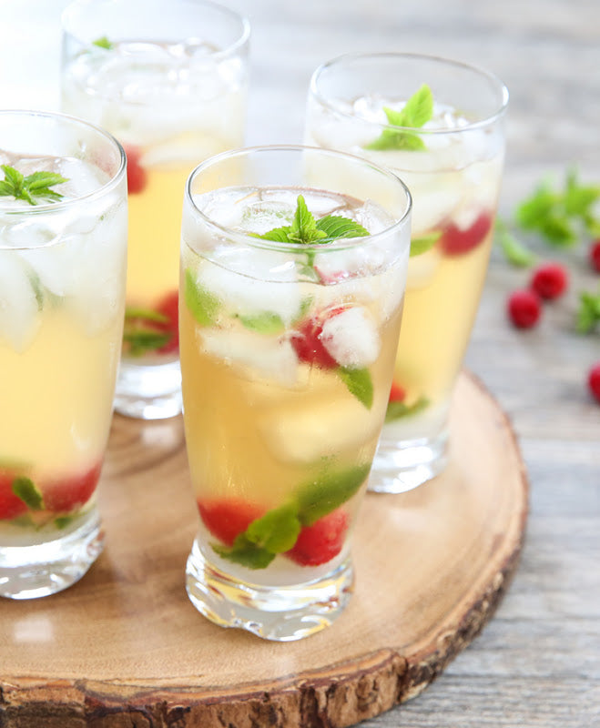 Iced Green Tea Mojitos