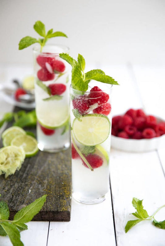 Raspberry Mojitos