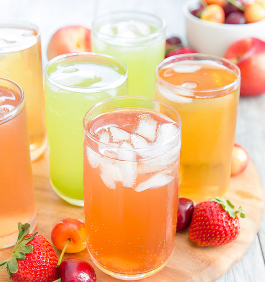 Sparkling Peach Iced Tea