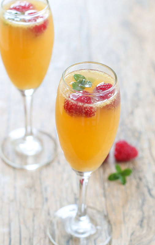 Pomegranate Sweet Tea Mimosa