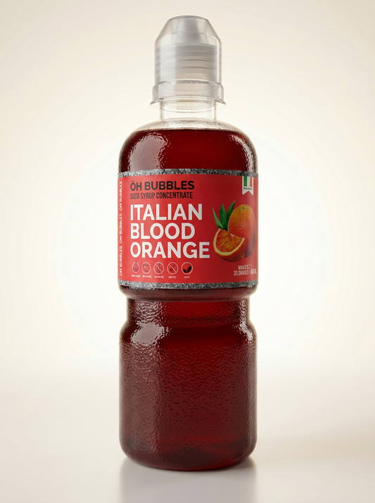 OH Bubbles Italian Blood Orange soda syrup concentrate 600ml