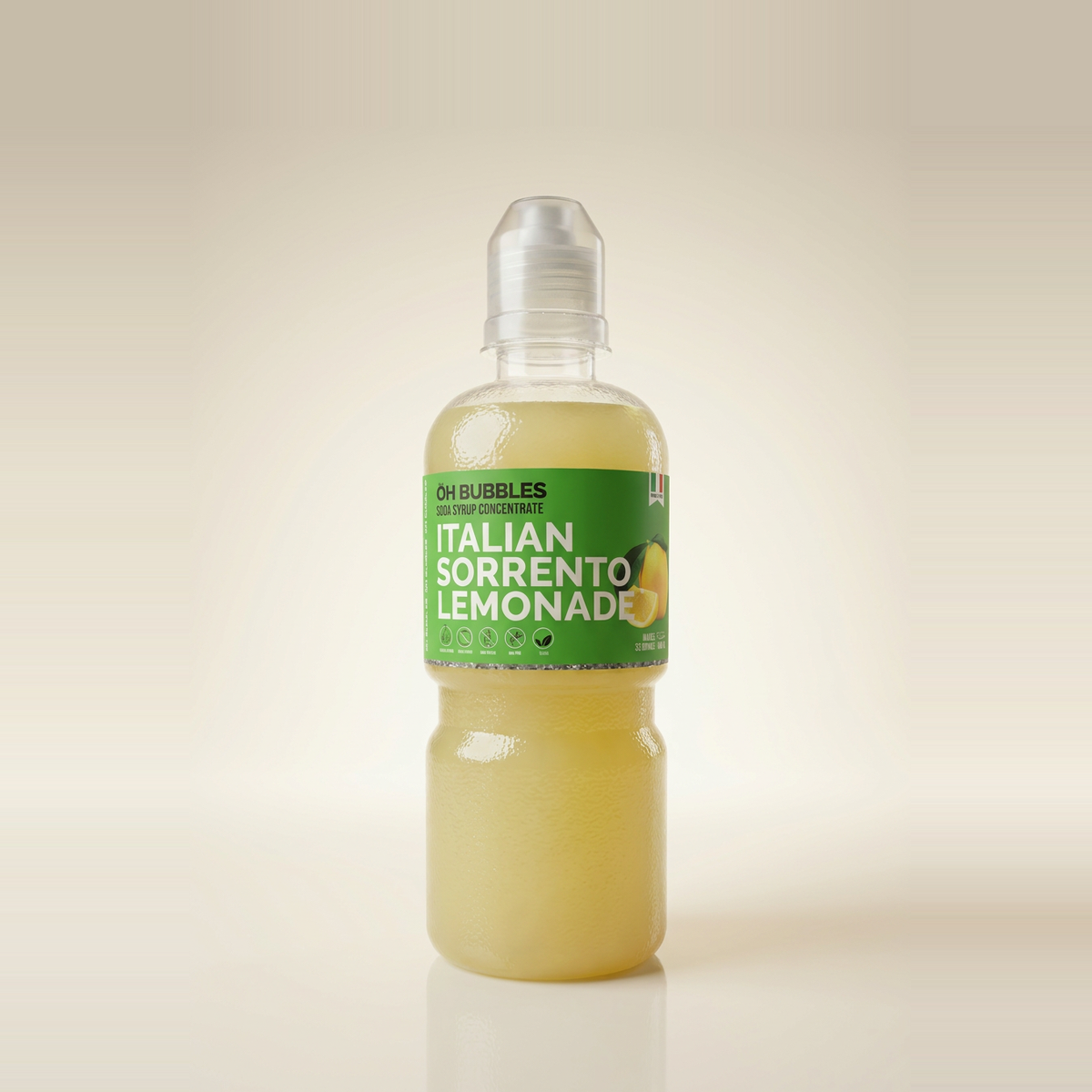 OH Bubbles Italian Sorrento Lemonade syrup bottle