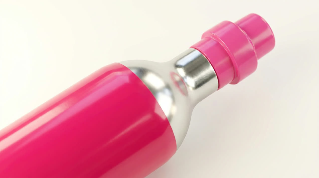Close-up of the OH Bubbles food-grade certified CO2 cylinder valve